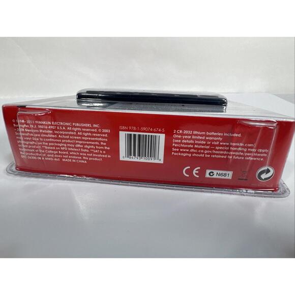 New Franklin Intermediate Dictionary with Spell Correction MWD-465 3 in 1 B12 - Picture 3 of 4